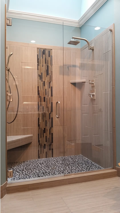 Frameless Glass Shower Door Installation